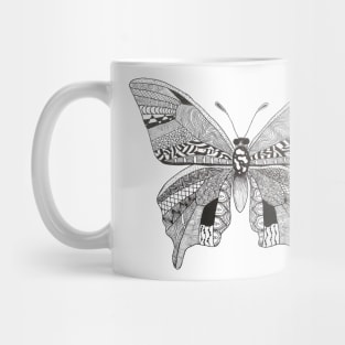 Butterfly Pen Doodle Mug